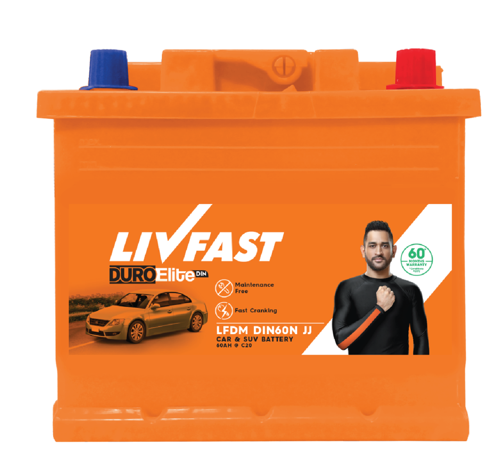 Livfast Duro Elite DIN LFDM DIN60N JJ L 60ah Car Battery
