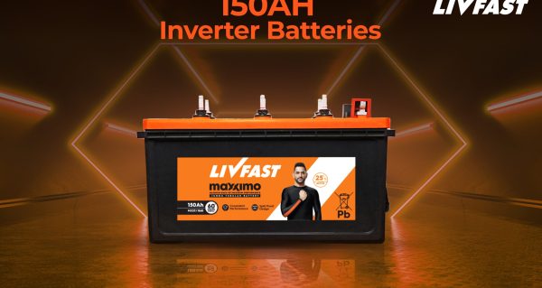 Happy, woman, and shower in studio for hair, skincare and grooming on blue background mockup. Girl, water splash and relax in a bathroom for skin, hair care and cleaning, wellness and beauty mock up