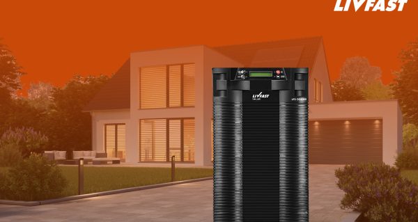 Happy, woman, and shower in studio for hair, skincare and grooming on blue background mockup. Girl, water splash and relax in a bathroom for skin, hair care and cleaning, wellness and beauty mock up