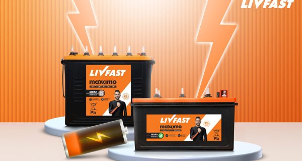 Happy, woman, and shower in studio for hair, skincare and grooming on blue background mockup. Girl, water splash and relax in a bathroom for skin, hair care and cleaning, wellness and beauty mock up