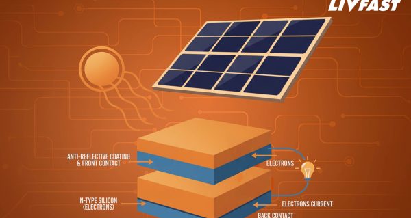 Happy, woman, and shower in studio for hair, skincare and grooming on blue background mockup. Girl, water splash and relax in a bathroom for skin, hair care and cleaning, wellness and beauty mock up