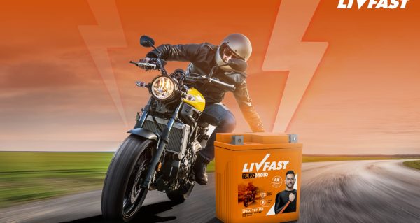 Happy, woman, and shower in studio for hair, skincare and grooming on blue background mockup. Girl, water splash and relax in a bathroom for skin, hair care and cleaning, wellness and beauty mock up